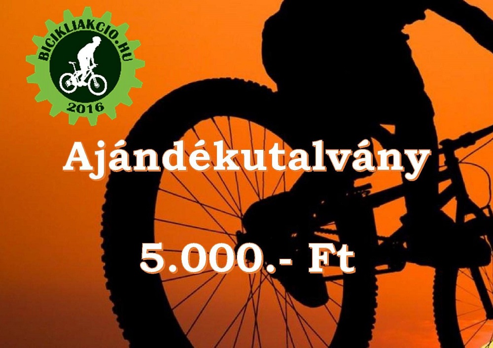 Ajándékutalvány 5.000Ft | Bicikliakcio.hu